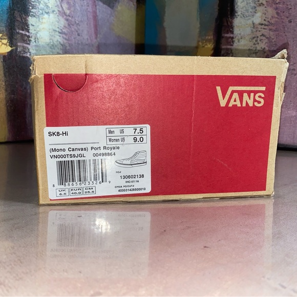 Vans Sk8-Hi Skate Shoes Burgundy - Picture 10 of 10